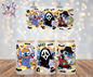 Halloween Stitch Horror Characters Graphic Design 16oz. UVDTF Cup Wrap