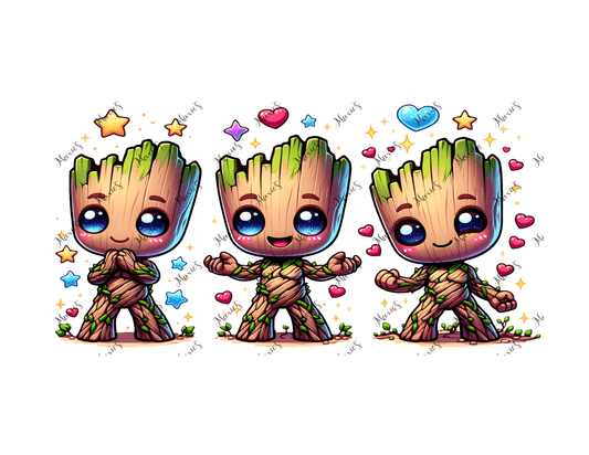 Baby Groot Graphic Design 16oz. Sublimation Transfer Print