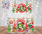 Red Grinchmas Coffee Graphic Design 16oz. UVDTF Cup Wrap