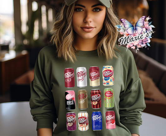 Dr. Pepper Favorites Collection DTF Transfer Print