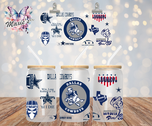 Dollas Cowboys/AFC East Graphic Design 16oz UVDTF Cup Wrap