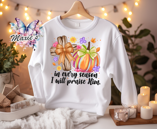 I will Praise Him 🙌 Christian Quote DTF Transfer Print