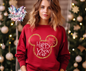 Happy New Year Mickey Mouse Theme Shimmery DTF Transfer Print