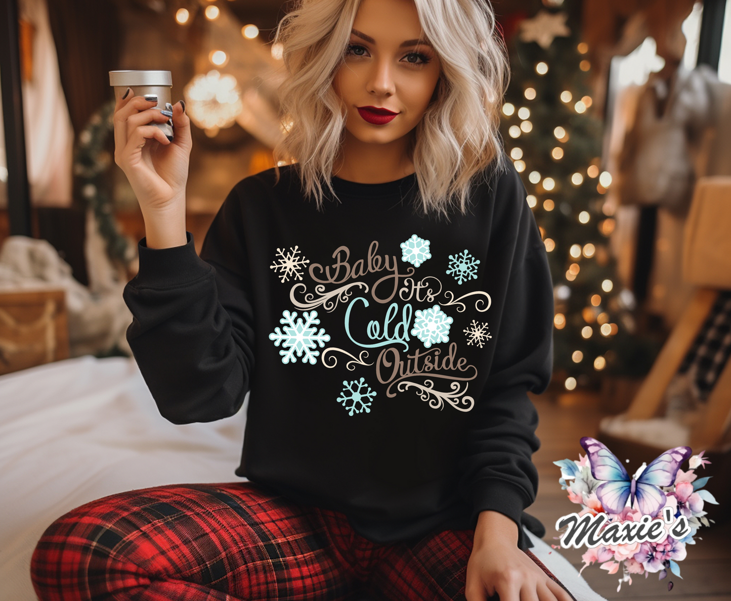 Baby, It's Cold Outside ❄️❄️ Shimmery DTF Transfer Print