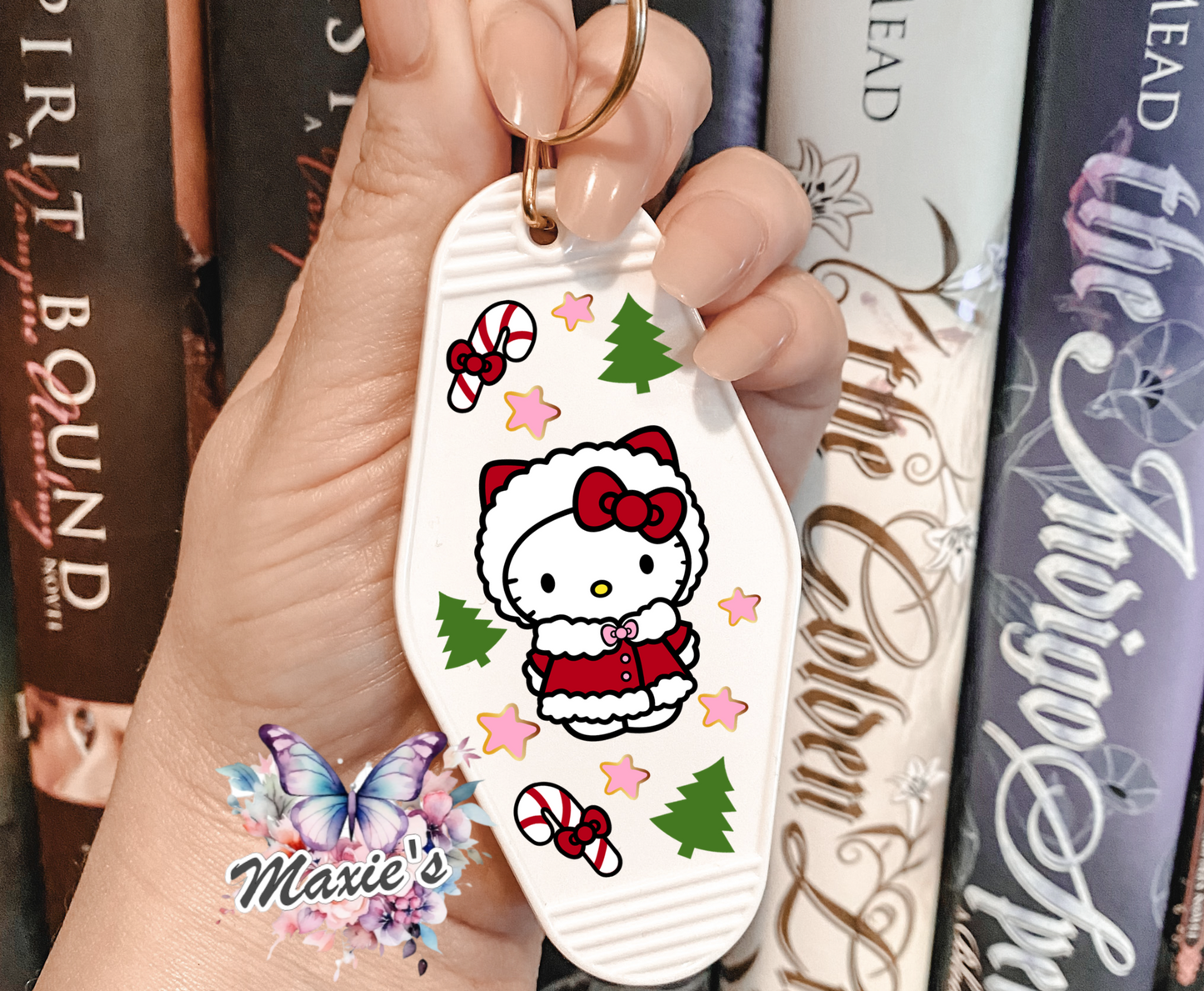 Hello Kitty Christmas  UVDTF Motel Keychain Decal