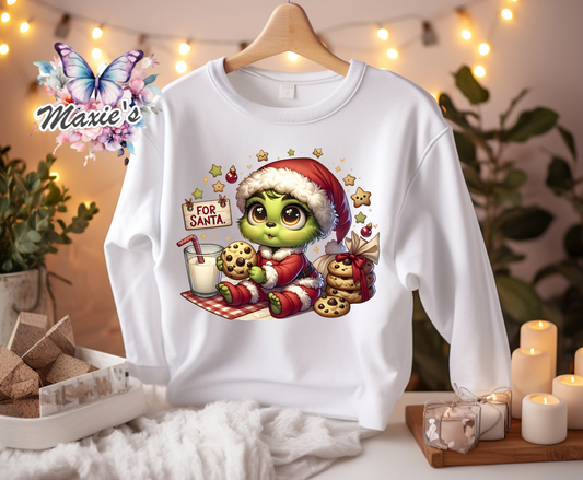 Baby Cookie Grinchmas Graphic Design DTF Transfer Print