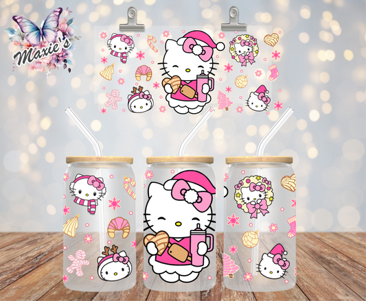 It's Cold Outside Hello-Kitty Graphic Design 16oz. UVDTF Cup Wrap