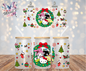 Hello-Kitty & Friend Holiday Wreath Graphic Design 16oz. UVDTF Cup Wrap