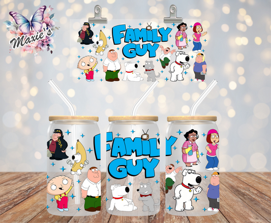 Family Guy Graphic Design 16oz. UVDTF Cup Wrap