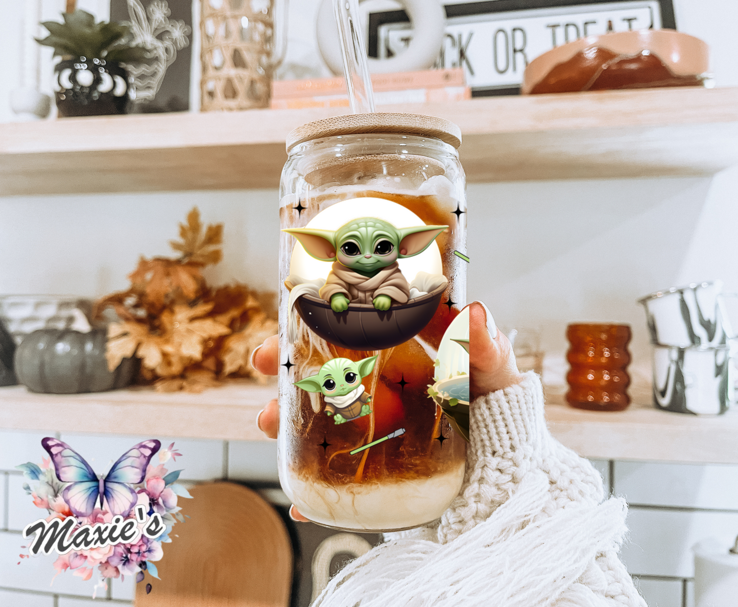 Baby Yoda Graphic Design 16oz. UVDTF Cup Wrap