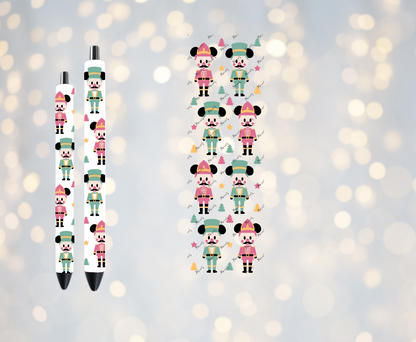 Mouse Nutcracker Theme UVDTF Pen Wrap/Bookmark Decal