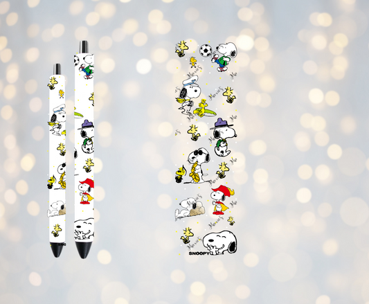 Snoopy Theme UVDTF Pen Wrap/Bookmark