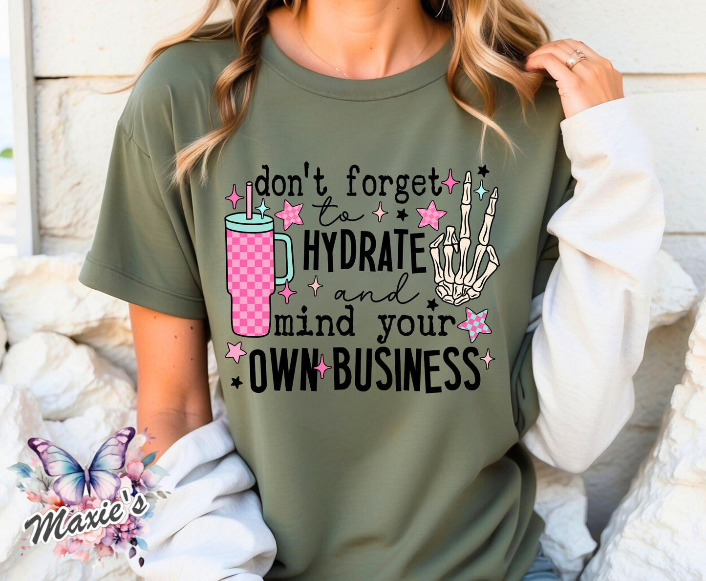 Mind Your Own Business Sarcastic Quote DTF Transfer Print