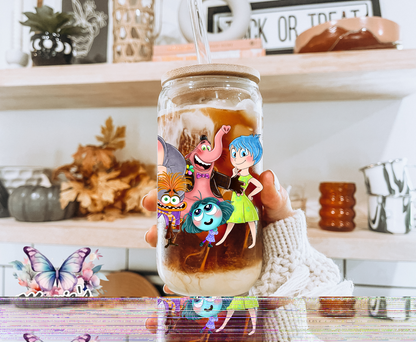 Inside Out Characters Graphic Design 16oz. UVDTF Cup Wrap