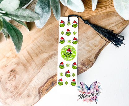 Classic Grinch Graphic Design UVDTF Pen Wrap/Bookmark Decal