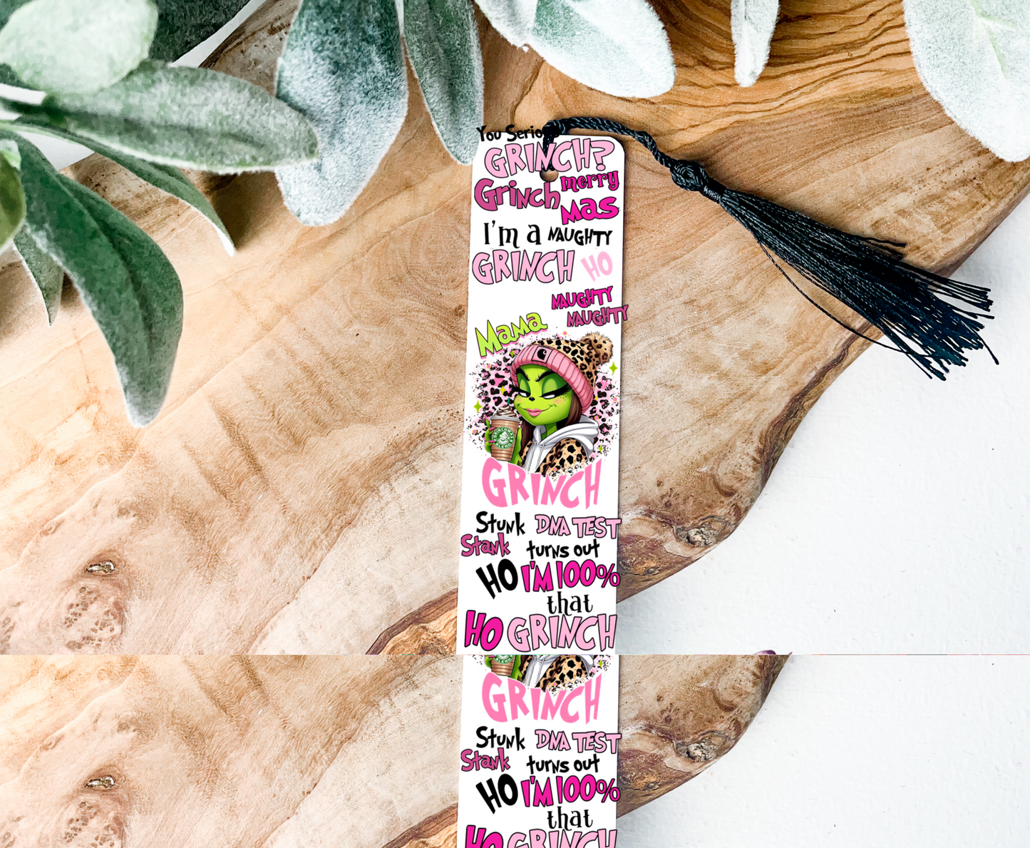 Mama Grinch Graphic Design UVDTF Pen Wrap/Bookmark Decal