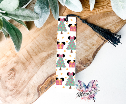 Holiday Mouse Tree Theme UVDTF Pen Wrap/ Bookmark Decal