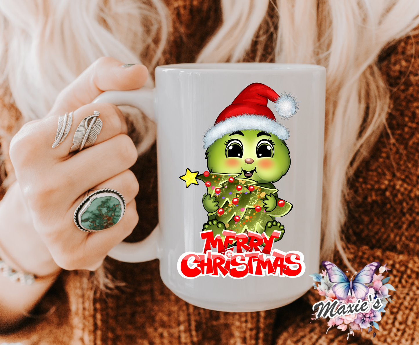 Baby Grinch Christmas Sublimation Decal Print