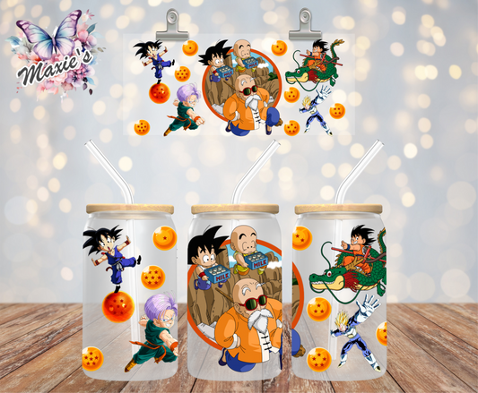 Dragon Ball Z Graphic Design 16oz. UVDTF Cup Wrap