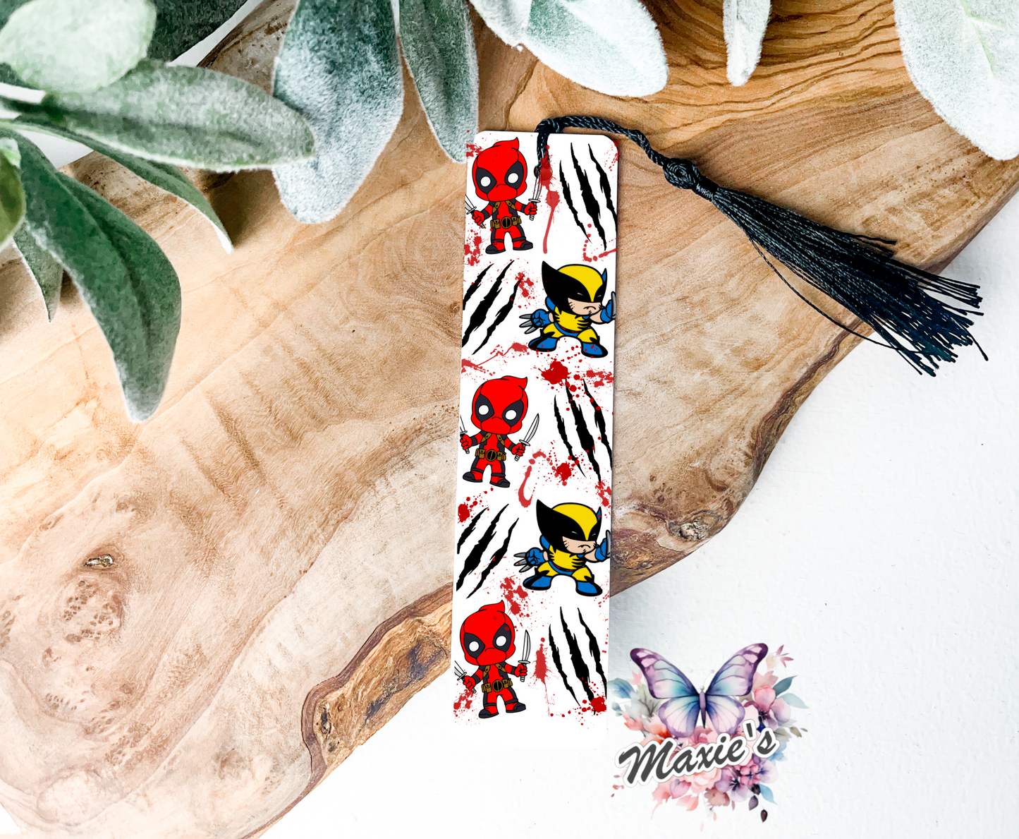 Dead Pool & Wolverine Theme UVDTF Pen Wrap/ Bookmark Decal