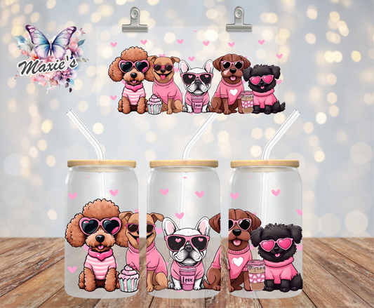 Puppy Love 💕💕 Graphic Design 16oz. UVDTF Cup Wrap