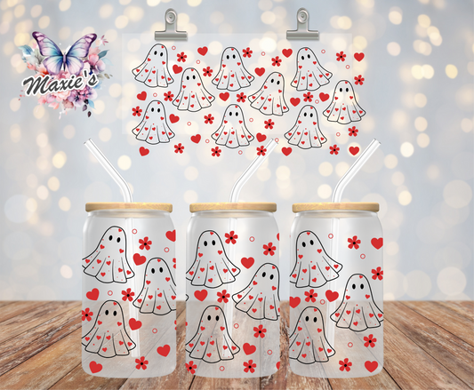 ✨Double-Sided✨ Full Of ♥️♥️ Ghostie Theme 16oz. UVDTF Cup Wrap