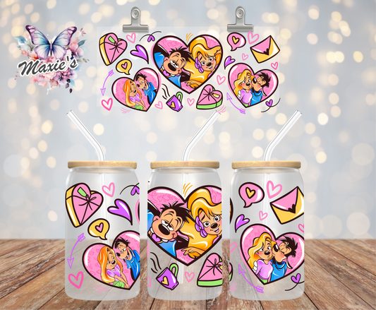 Goofy Romance Graphic Design 16oz. UVDTF Cup Wrap