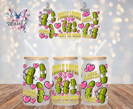 Pickle 🥒 Lover Funny Graphic Design 16oz. UVDTF Cup Wrap