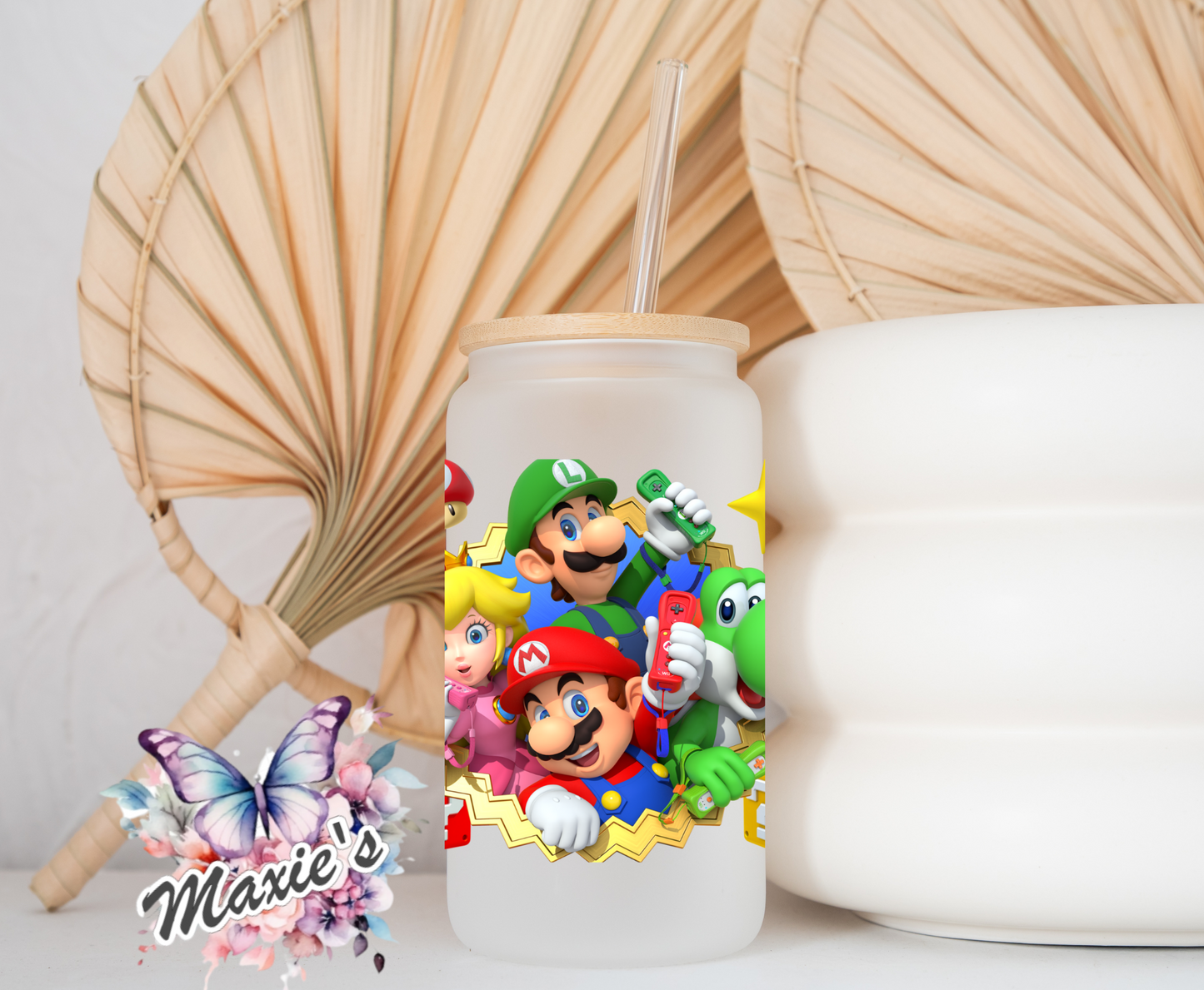 Super Mario & Luigi Graphic Design 16oz. UVDTF Cup Wrap