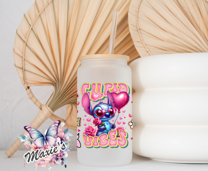 Cupid Stitch Vibe Graphic Design 16oz. UVDTF Cup Wrap