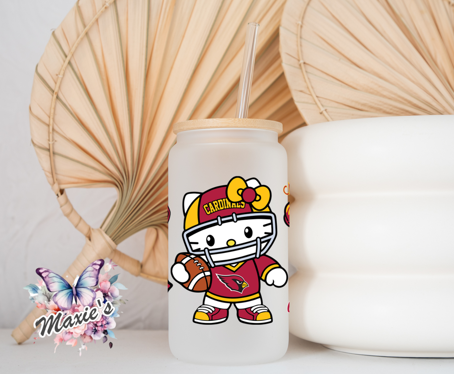 Arizona Cardinals/Big Red Hello-Kitty Graphic Design 16oz. UVDTF Cup Wrap