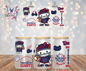 New York Giants/Big Blue Hello-Kitty Graphic Design 16oz. UVDTF Cup Wrap