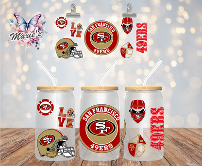 San Francisco 49ers/Sourdough Sam Graphic Design 16oz. UVDTF Cup Wrap