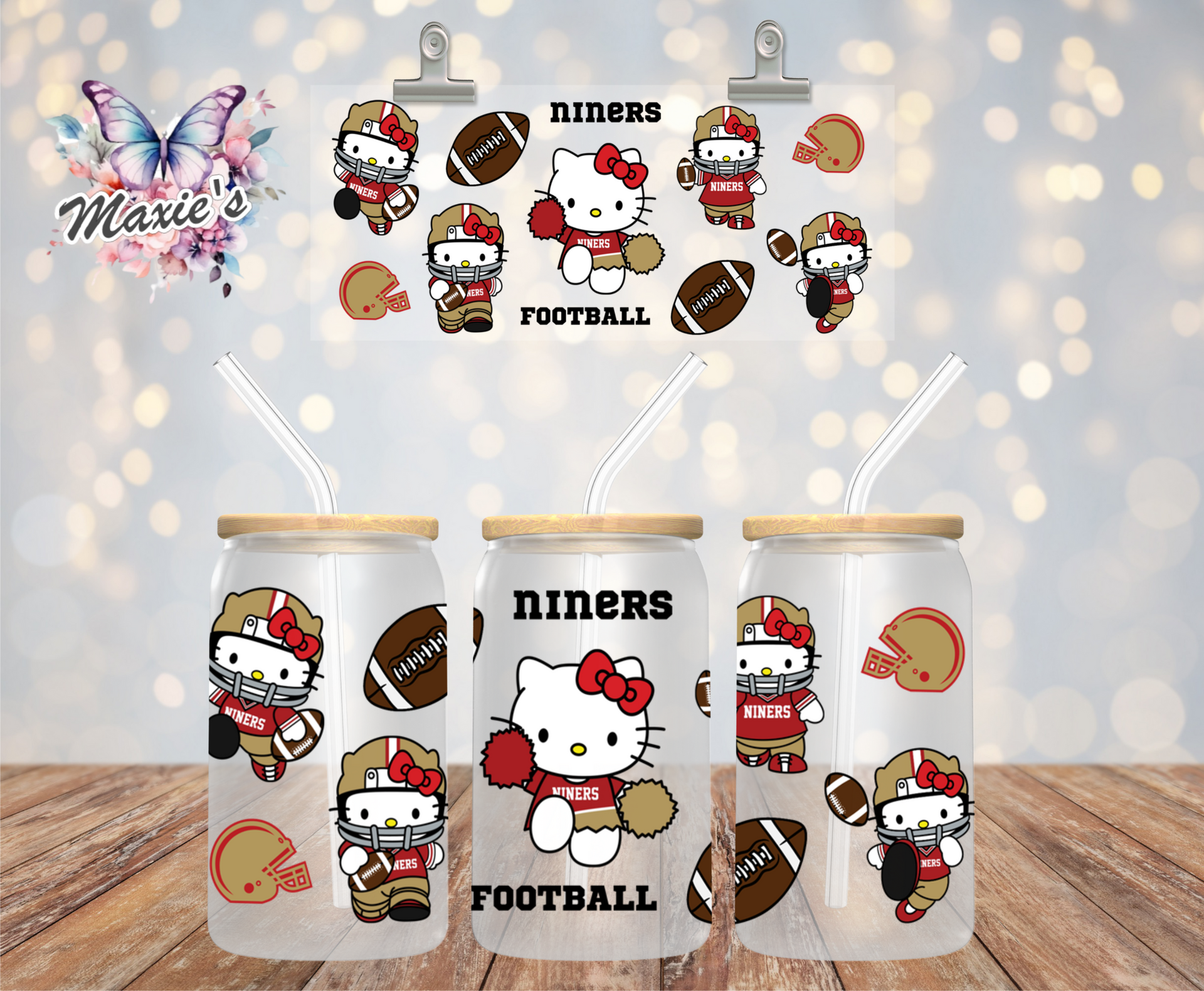 San Francisco 49ers/ Sourdough Sam Hello-Kitty Graphic Design 16oz