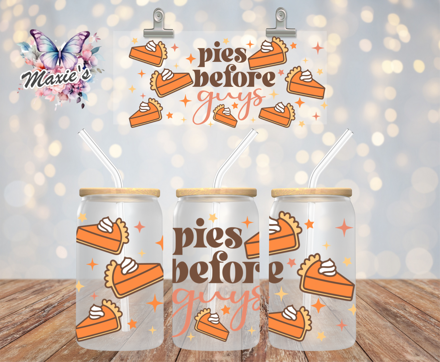 Pies 🥧  B4 Guys Graphic Design 16oz. UVDTF Cup Wrap