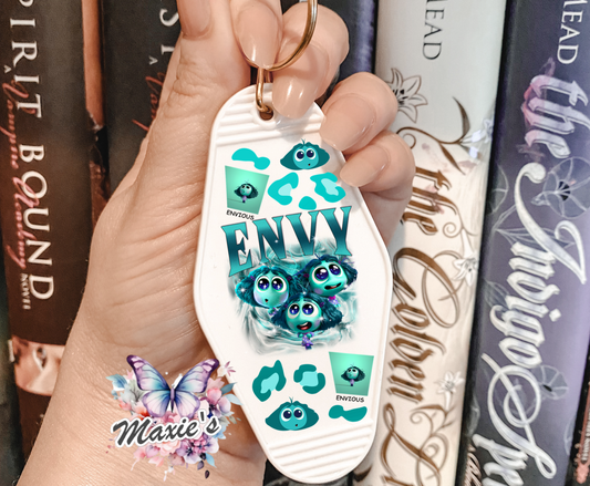 Envy 😯😯 Emotion UVDTF Motel Keychain Decal