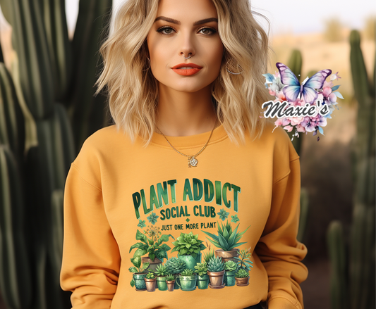 Plant Addict Graphic Design DTF Transfer Print