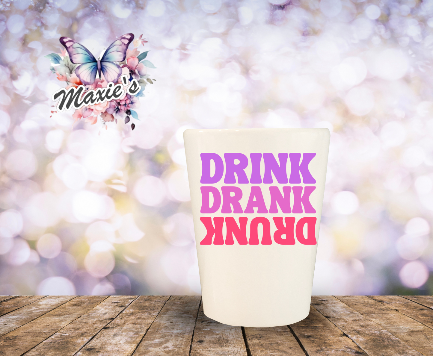 Drink, Drank, Drunk Funny Phrase UVDTF