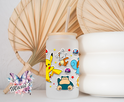 Pokémon Anime Graphic Design 16oz. UVDTF Cup Wrap