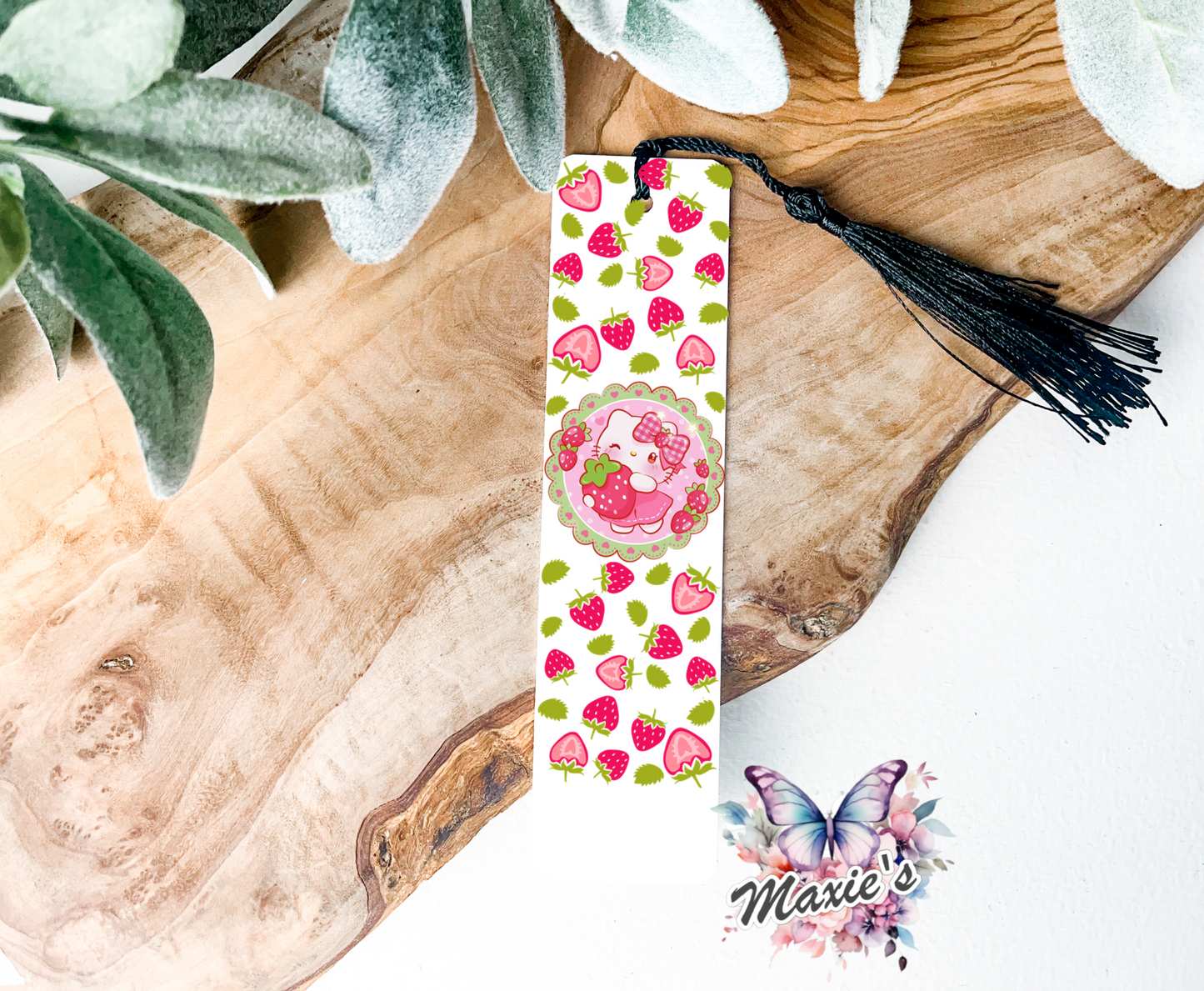 Hello-Kitty Strawbery Delight Theme UVDTF Pen Wrap/ Bookmark Decal