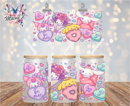 Be Mine ♥️ Hello-Kitty & Friends Graphic Design 16oz. UVDTF Cup Wrap