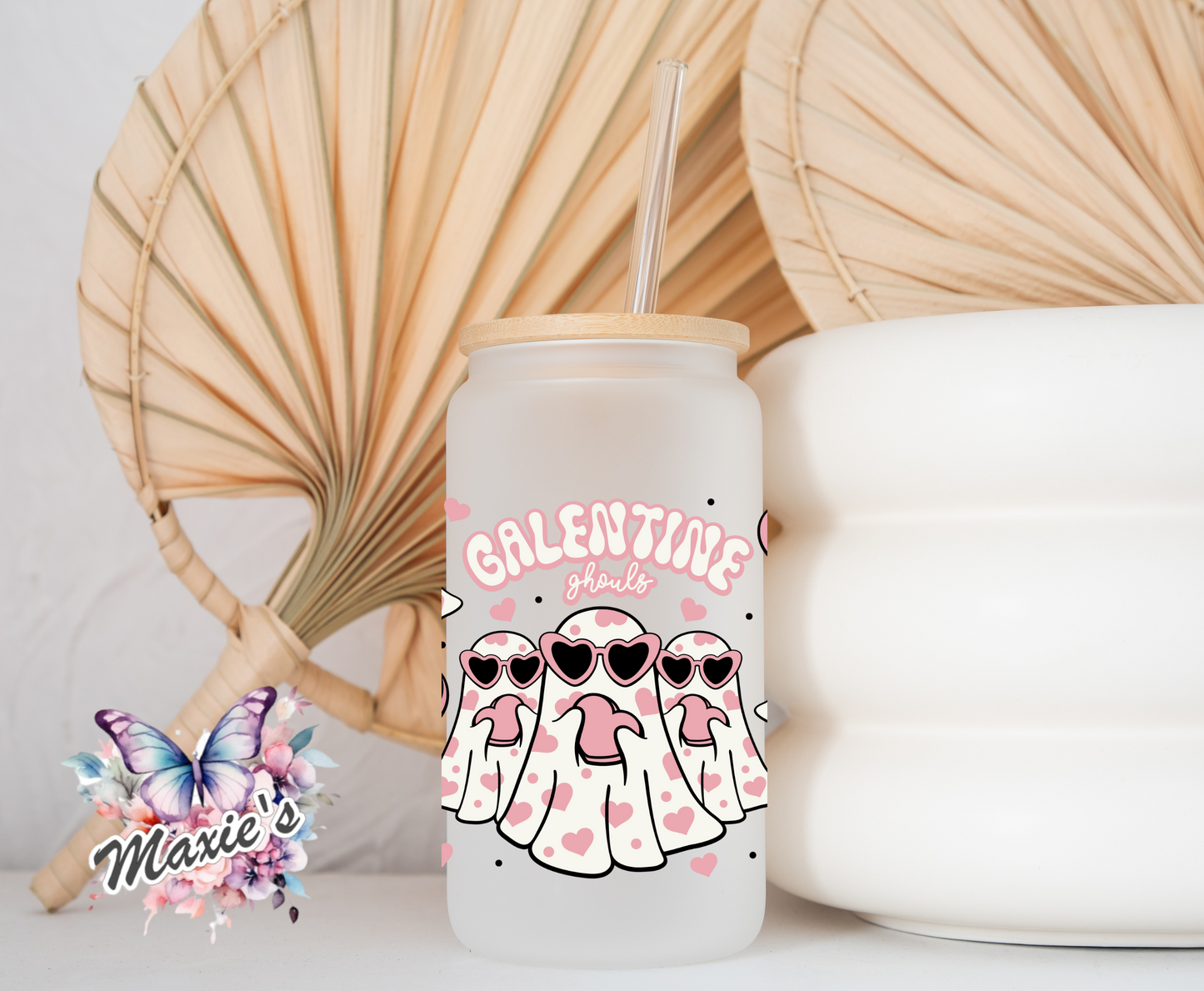 Galentine Ghouls Graphic Design 16oz. UVDTF Cup Wrap