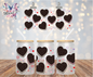 ✨️Double-Sided✨️ Heart ❤️ Shaped Oreo Cookie Theme 16oz. UVDTF Cup Wrap