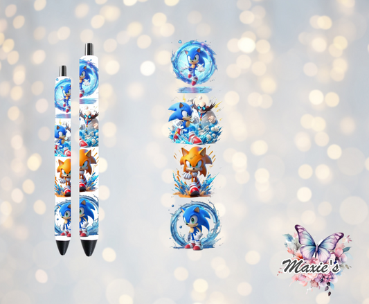 Super Sonic Animation Theme UVDTF Pen Wrap/ Bookmark Decal