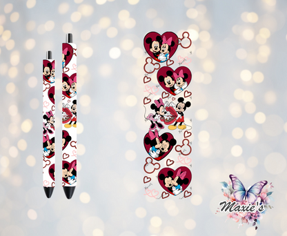 Mickey & Minnie Love Story ❤️ UVDTF Pen Wrap/Bookmark Decal