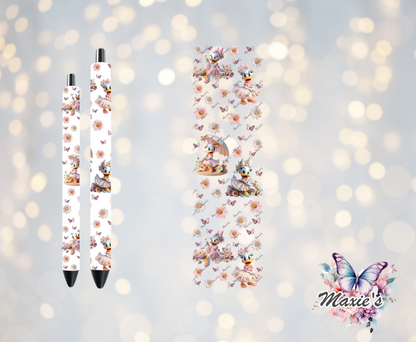 Daisy 🌼 & Daisy Duck Graphic Design UVDTF Pen Wrap/Bookmark Decal