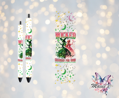 Wicked / Changed For Good Graphic Design UVDTF Pen Wrap/Bookmark Decal