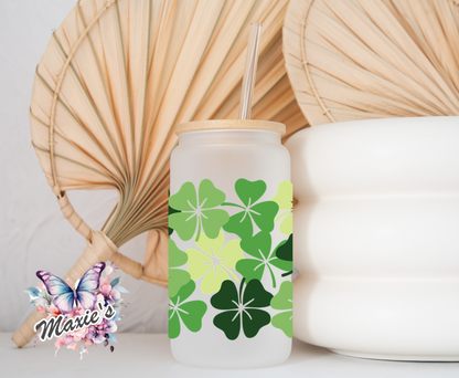 Lucky Clovers Graphic Design 16oz. UVDTF Cup Wrap