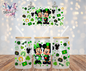 St. Patrick Theme Mickey & Minnie Graphic Design 16oz. UVDTF Cup Wrap