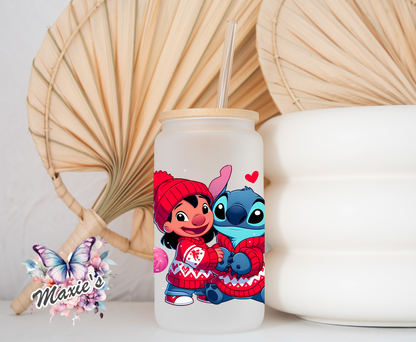 I Love U 🍭 Much Lilo & Stitch Graphic Design 16oz. UVDTF Cup Wrap